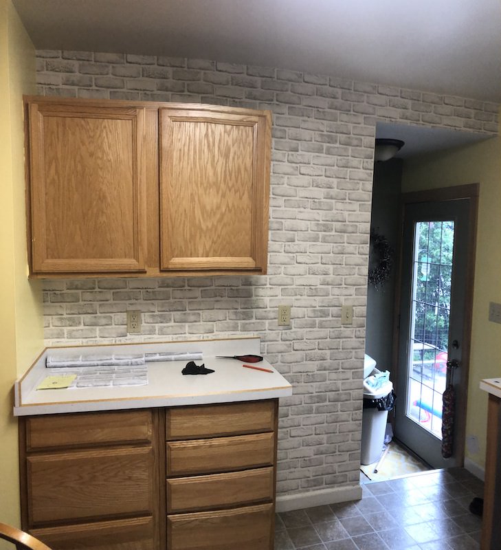 brick wallpaper on