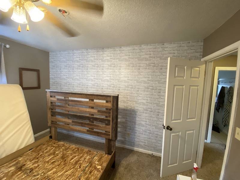 getting up the accent wall