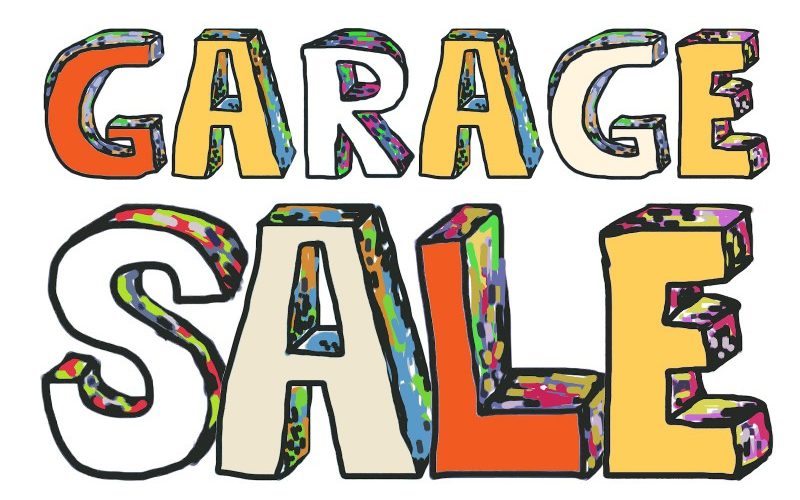 garage sale sign