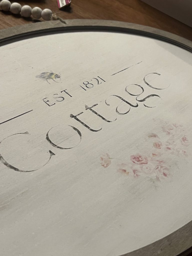 wording stating "EST. 1821, Cottage"