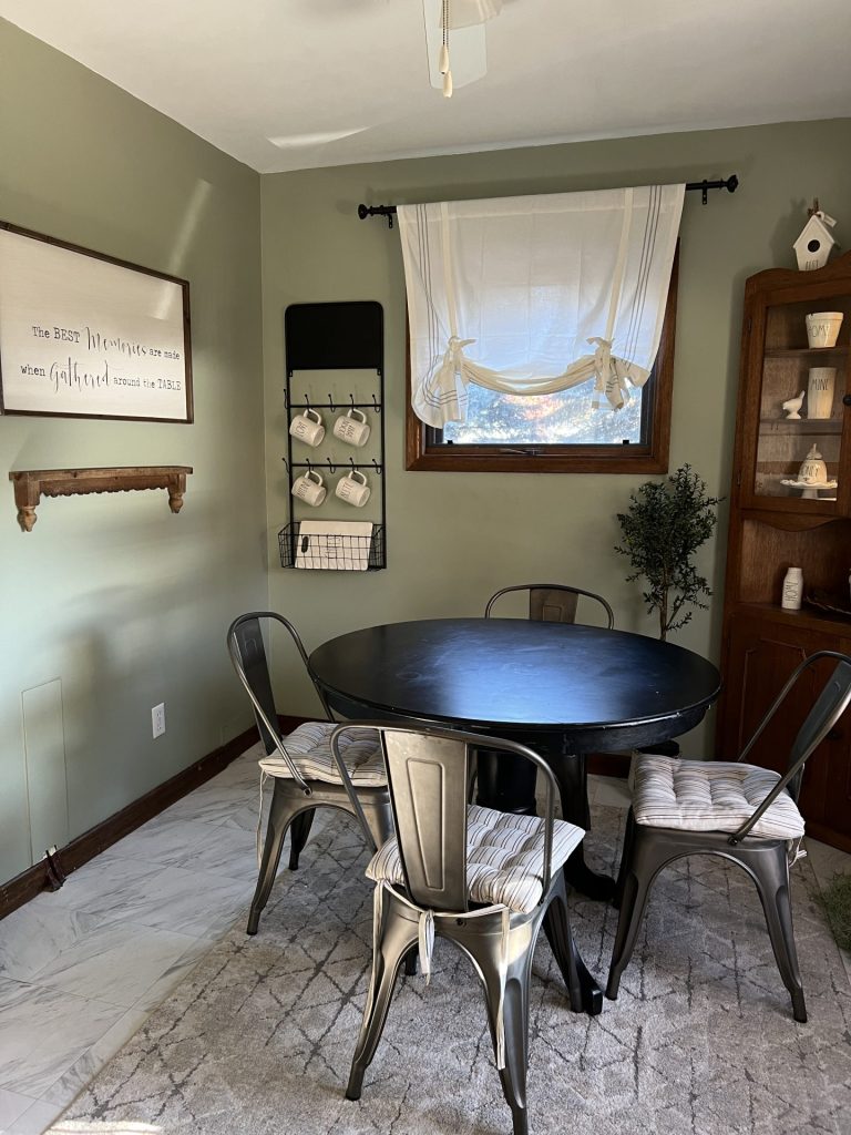 Completed kitchen nook view