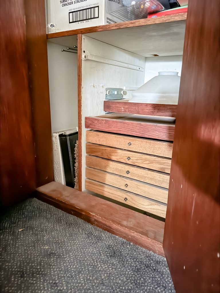 love your home quirks like this old file system in a cabinet